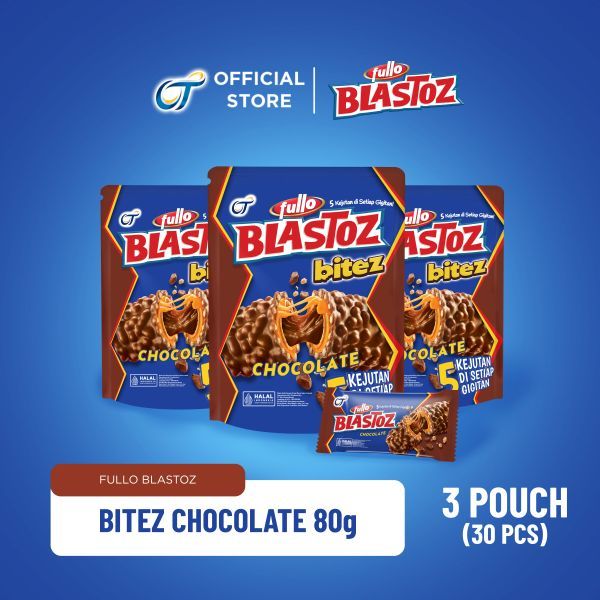 BLASTOZ BITEZ POUCH 80G - [Isi 3 Pouch]