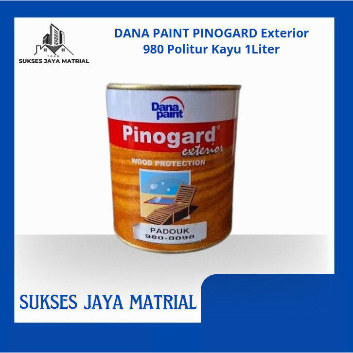DANA PAINT PINOGARD Exterior 980 Politur Kayu 1Liter - Plitur Pelitur Kayu Khusus Eksterior / Outdoo