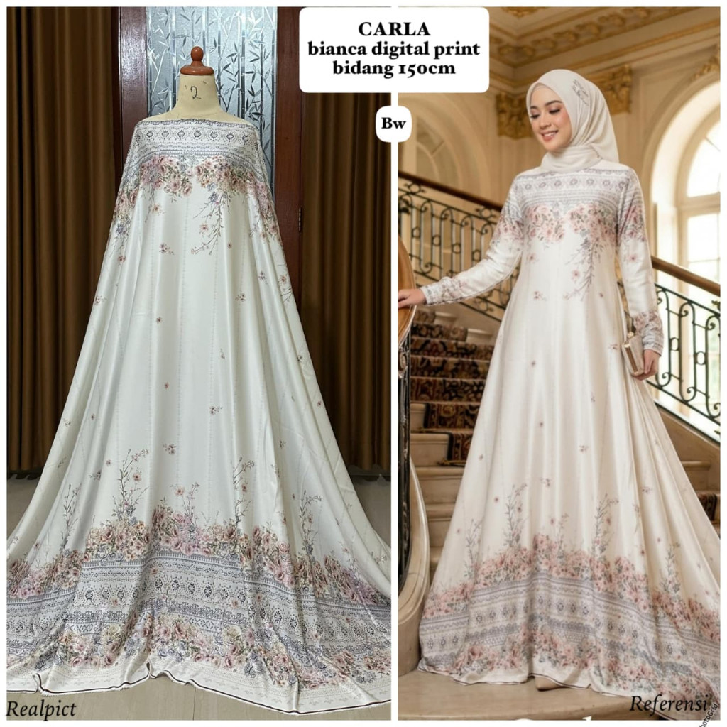 Kain Bianca untuk gamis/bridesmaid/dress
