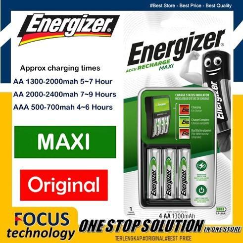 Battery / Baterai Alkaline Energizer Rechargeable Maxi AA