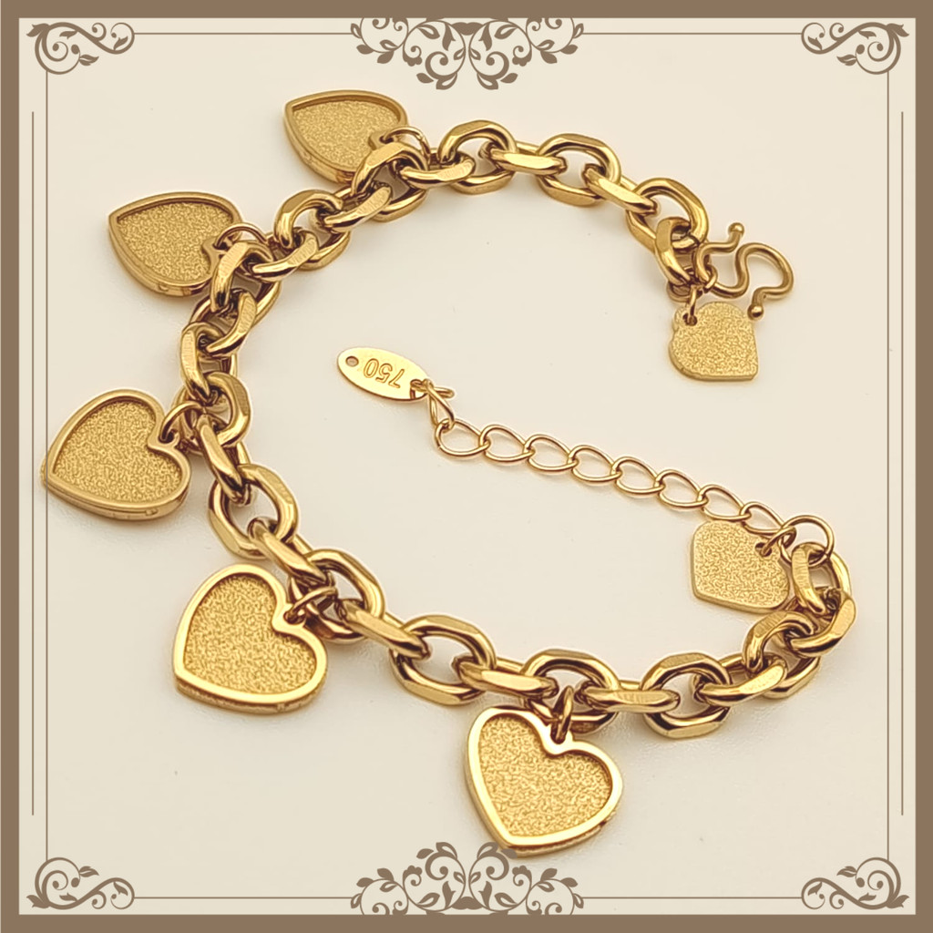 BRACELET TITANIUM GELANG RANTAI LOVE AMULET CHAIN