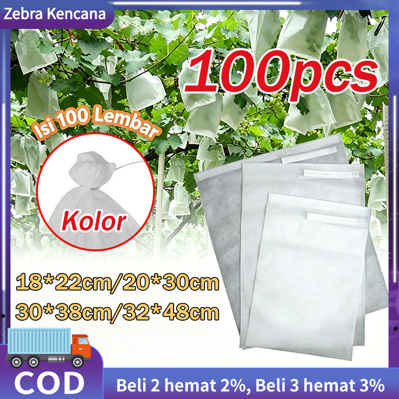 100PCS Fruit Cover/Pembungkus Buah/Fruit Cover Anti Serangga/Fruit cover net jaring transparan pembu