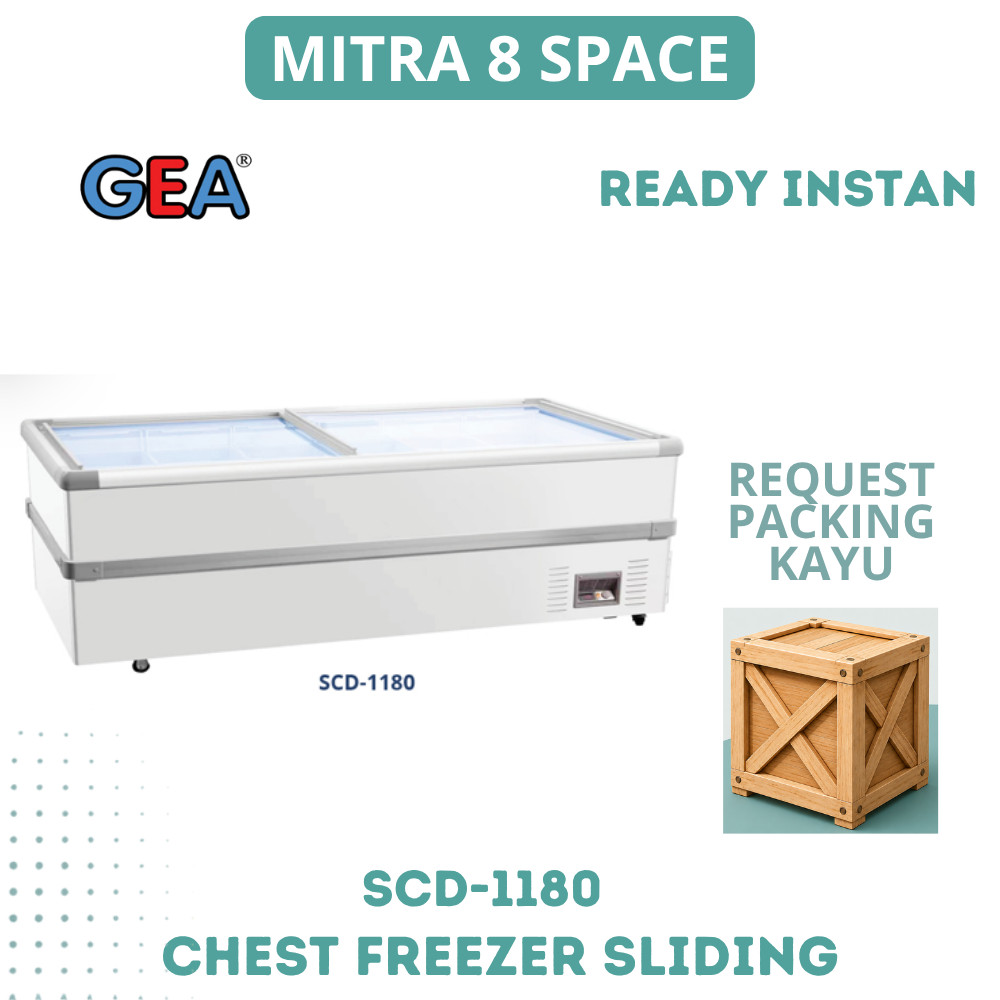 GEA ISLAND FREEZER SCD-1180 960 LITER 2 KOMPRESOR