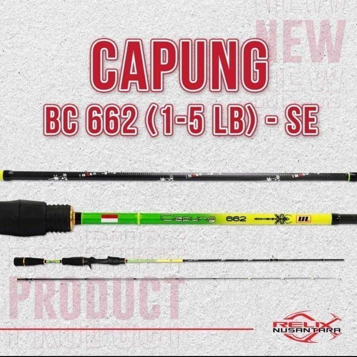 Joran Capung 662 BC SE Baitcasting Relix Nusantara