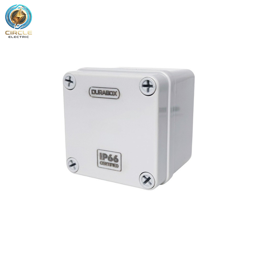 Box panel listrik DURABOX Junction Box 80x80x70mm ABS IP66 – Box Panel Listrik Tahan Air & Debu
