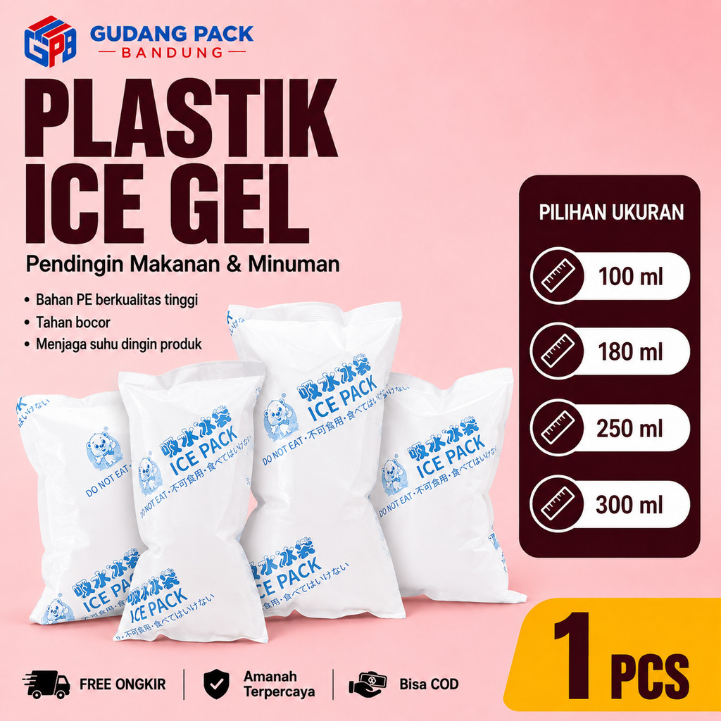Ice Gel Pack Lembaran | Thermafreezze Es Jel | Ice Pack Cooler Penganti Dry Gel | Kantong Es Pending