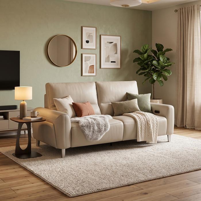 BAGGY 2 Seater Power Recliner Sofa/ Sofa Loveseat/ Sofa 2 Dudukan/ Sofa Minimalist/ Sofa Santai/ Sof