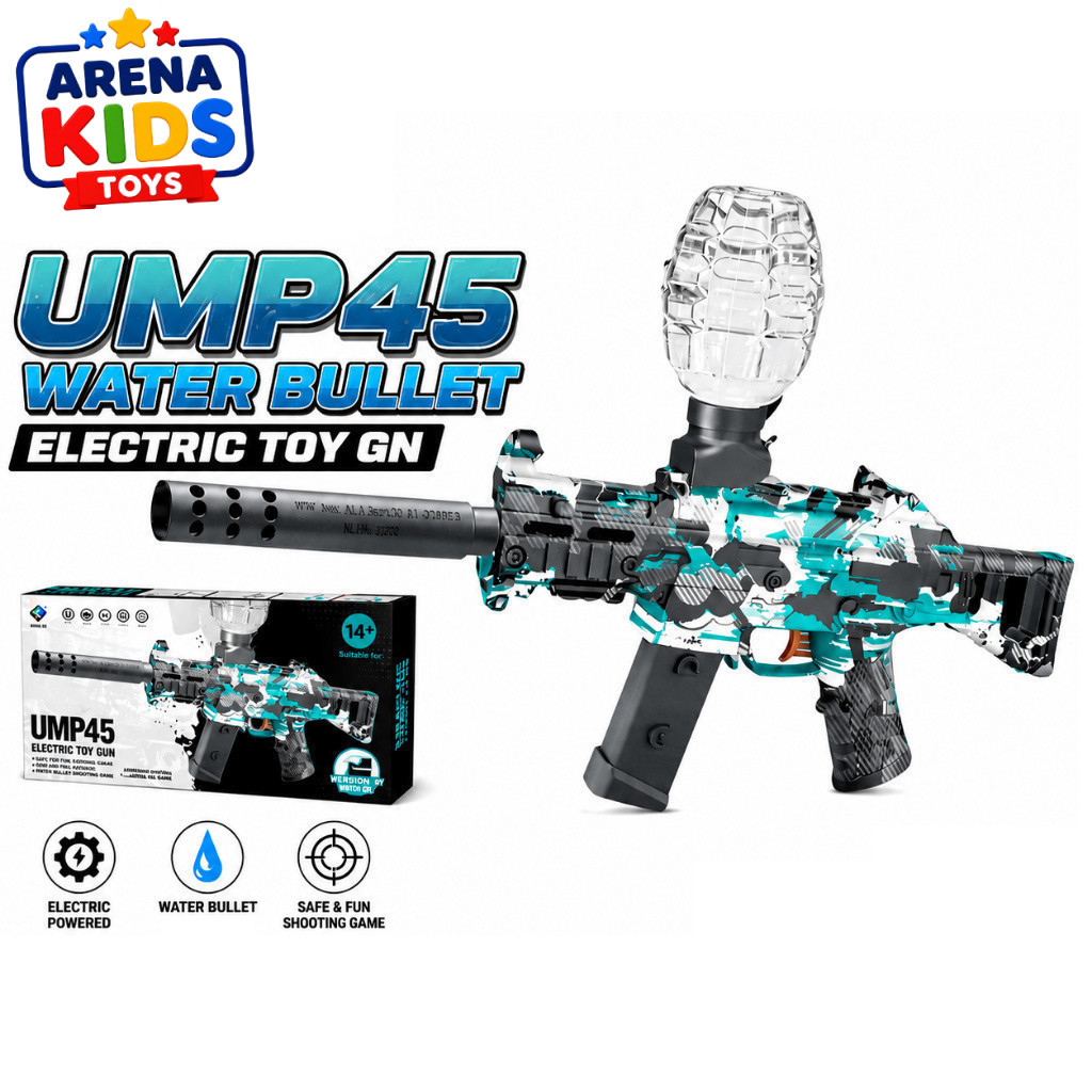 BTC-3040 UMP45 ELECTRIC TOY GN Mainan Pelontar Gel Baterai Isi Ulang Remaja Untuk Hobi Bidik Target