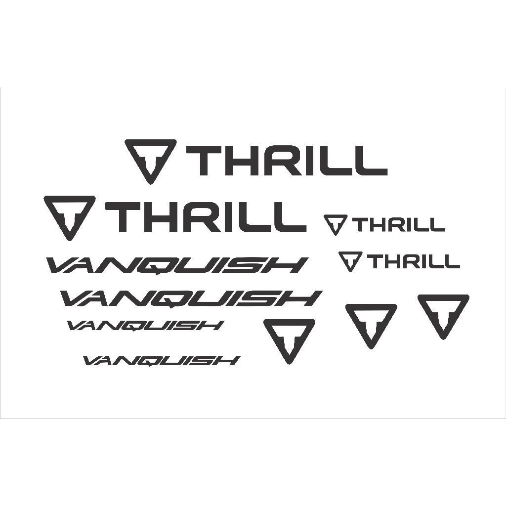 stiker sepeda thril vanquish cutting