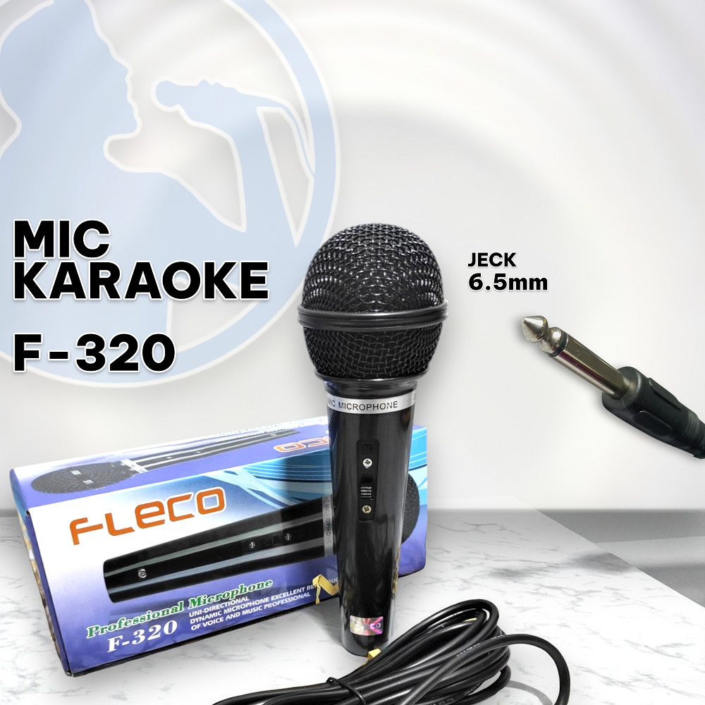 PROMO MICROPHONE FLECO FLECO F-320 VOKAL MIKROPON / MICROPHONE WIRELESS / MICROPHONE VOCAL