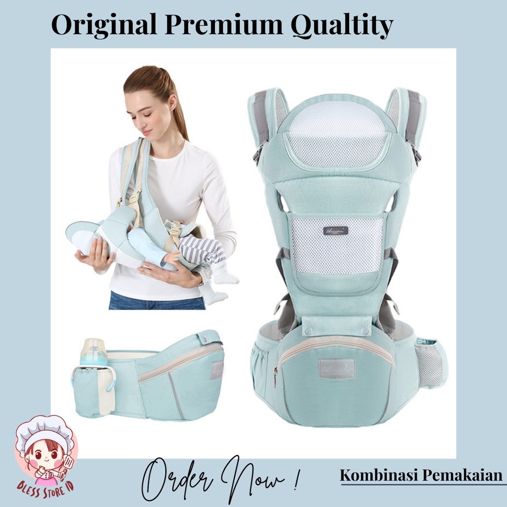 Gendongan Bayi / Hipseat Baby Carrier / Aixinta Gendongan Bayi Depan / Gendongan Bayi Aneka Variasi