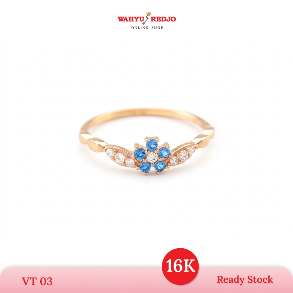 WAHYU REDJO - CINCIN EMAS 16K  MODEL BUNGA SERIES TIMELESS & DAILYWEAR (NON PMR)