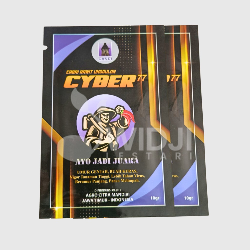 Benih Cabai Rawit CYBER 77 Cap Candi 10gr Buah Menggantung