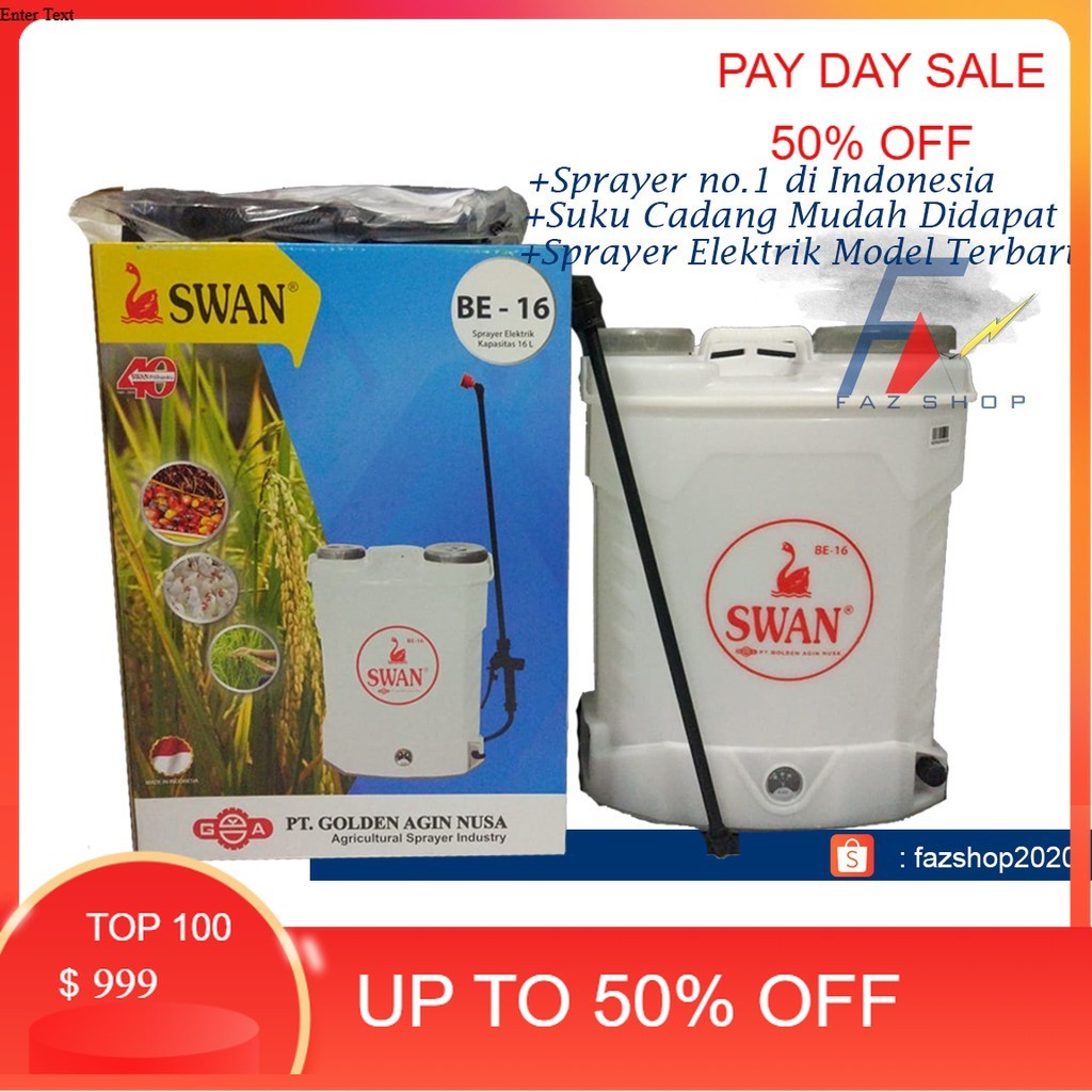 sprayer elektrik / alat semprot hama SWAN BE 16
