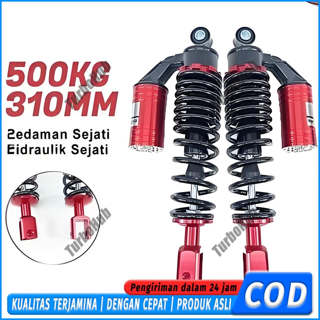 Shockbreaker Belakang Tabung Atas 310/330mm Free Anting Copy YSS Gplus Universal Vario Beat Mio