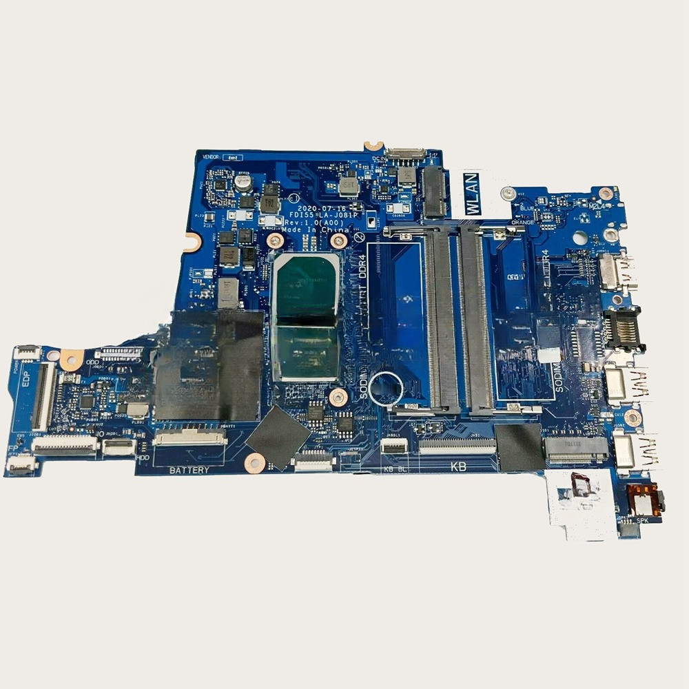 For DELL INSPIRON 15 3501 INTEL CORE I5-1035G1 1GHZ CPU LAPTOP PC MOTHERBOARD G9RW0 0G9RW0 FDI55 LA-