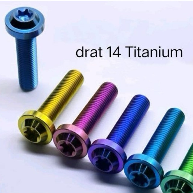 baut Titanium Drat 14 original Thailand GRADE 5
