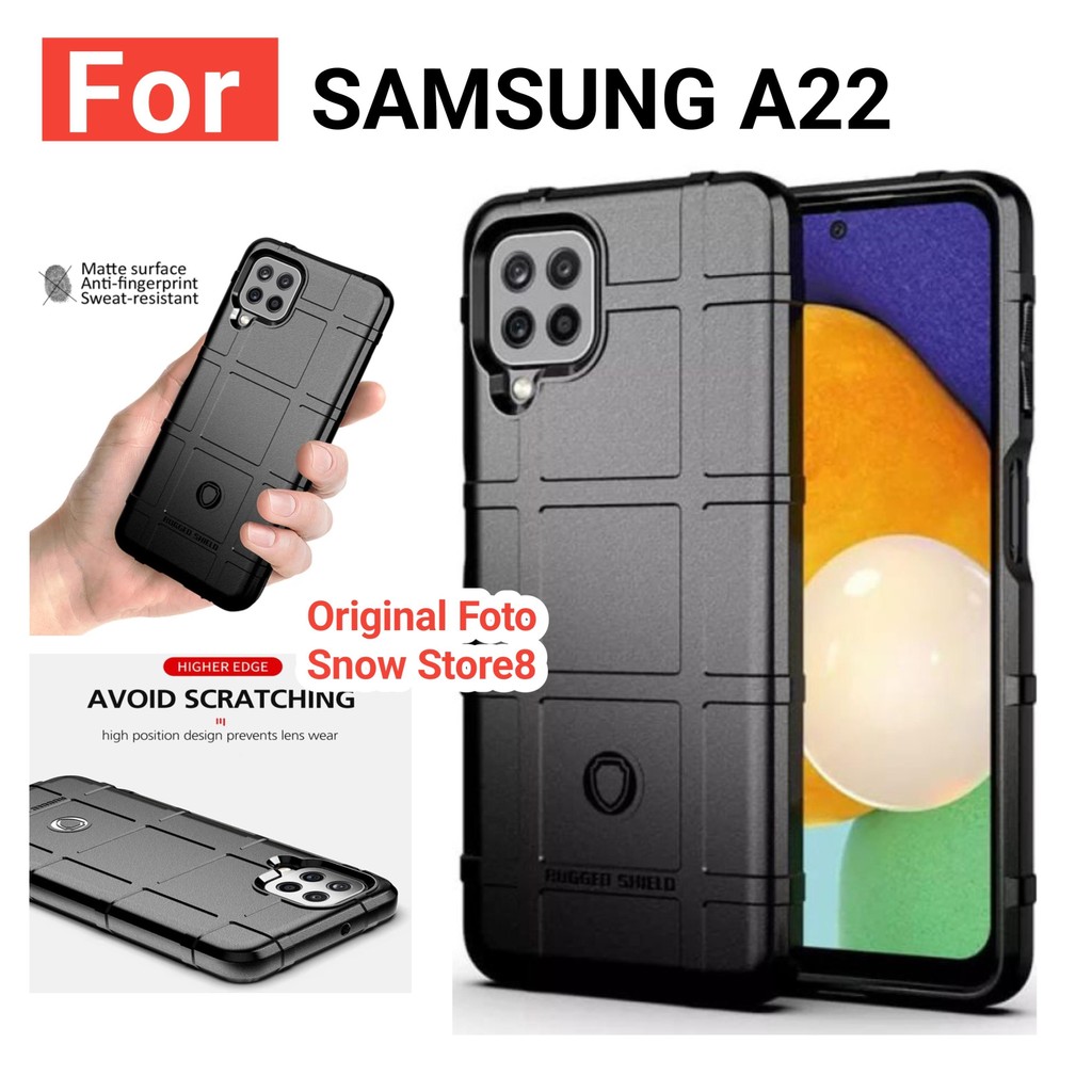 CASE Samsung A22 4G / A22 5G CASE RUGGED SHIELD MILITARY ARMOR CASE ANTI SHOCK PROOF