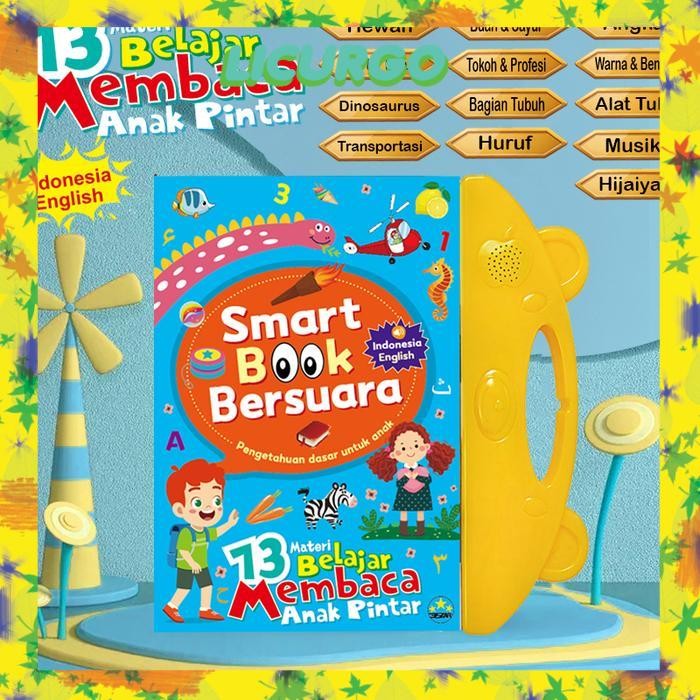 Smart Book Bersuara Indonesia English 13 Materi Belajar + 20 Lagu Anak - Smart Book