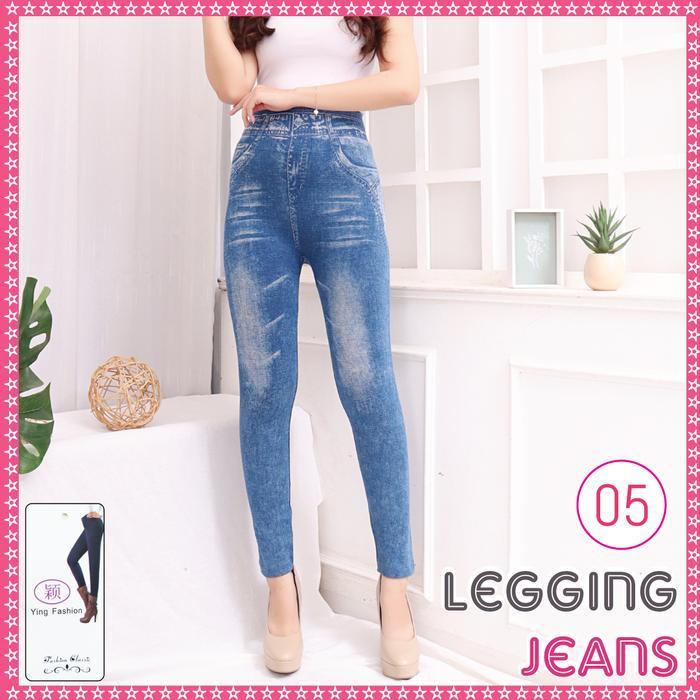 Celana Legging JEANS 05 / leging jeans / Ying Fashion - Jeans 05