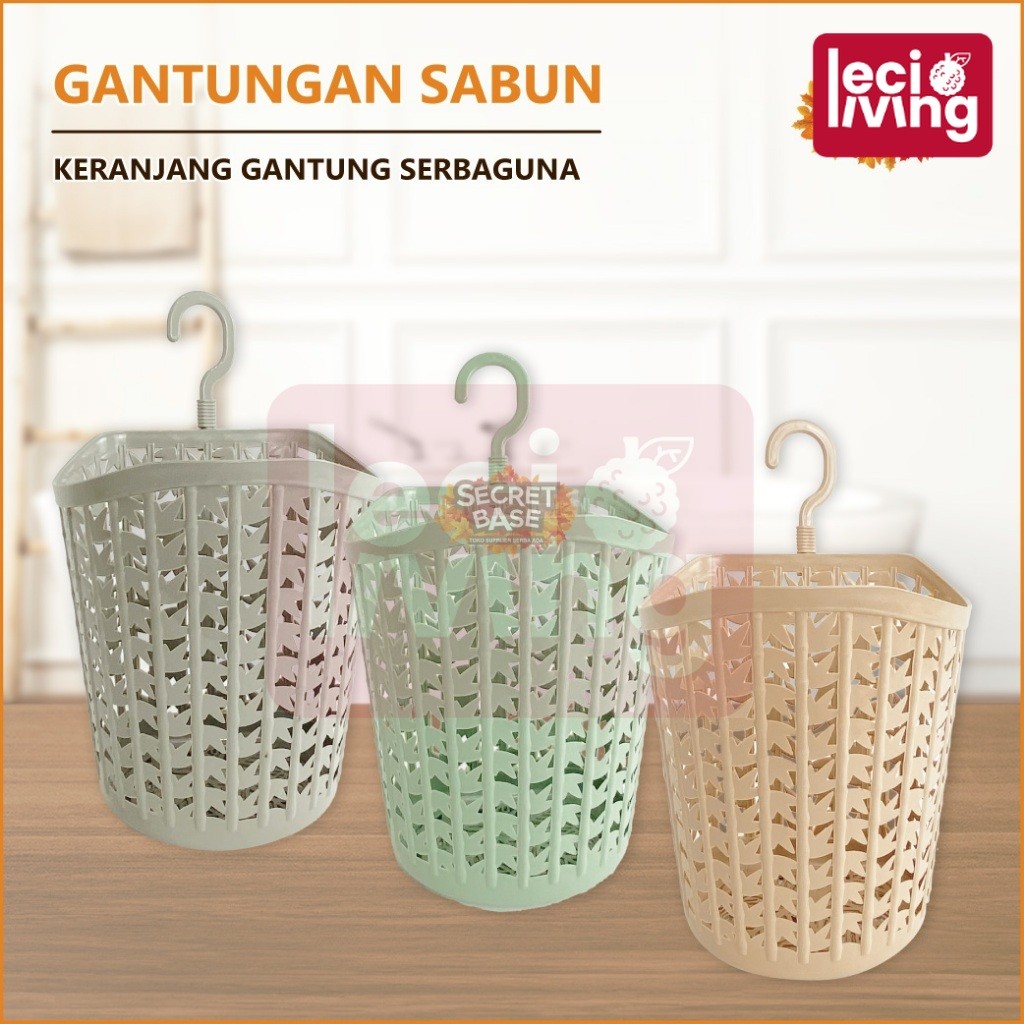 GANTUNGAN SABUN - Wadah Tempat Sabun Batang Dinding Kamar Mandi / Rak Keranjang Mandi