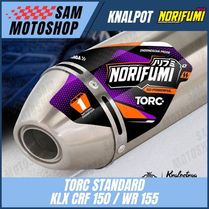 KNALPOT NORIFUMI TORC STANDAR KLX DT 150 BF CRF 150 WR 155 ORIGINAL - KLX/DT 150L