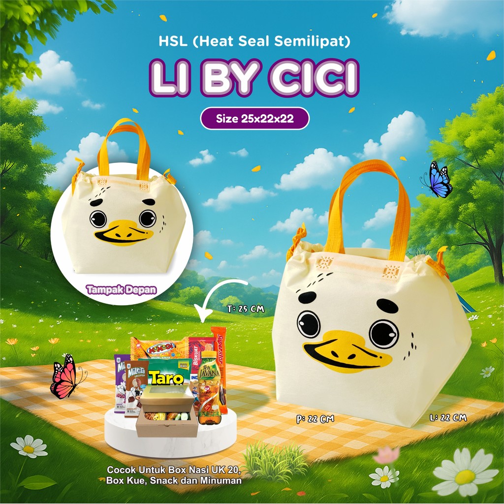 Tas Birhday Animal Goodie Bag Birthday Tas Spunbond Kotak Nasi Animal Tas Animal Bahan Tebal Tas Bir