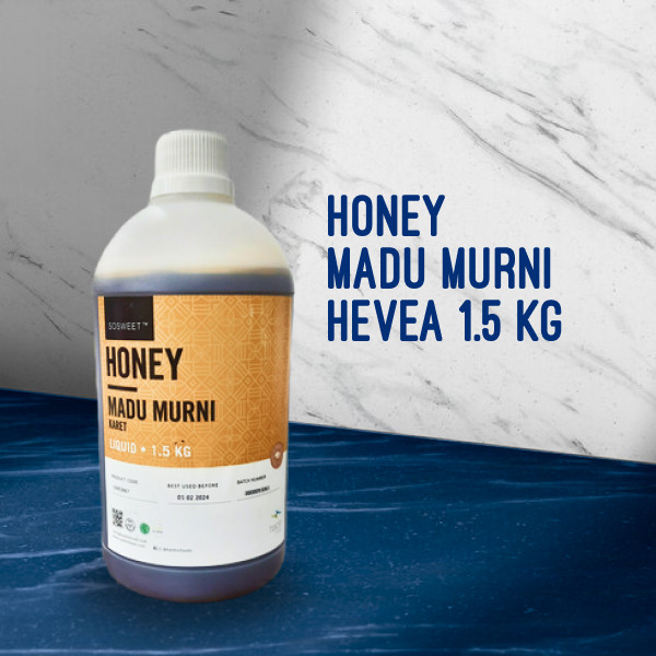 Madu Murni Hevea ( 1 liter ) Honey Karet Nektar Haldin Foods