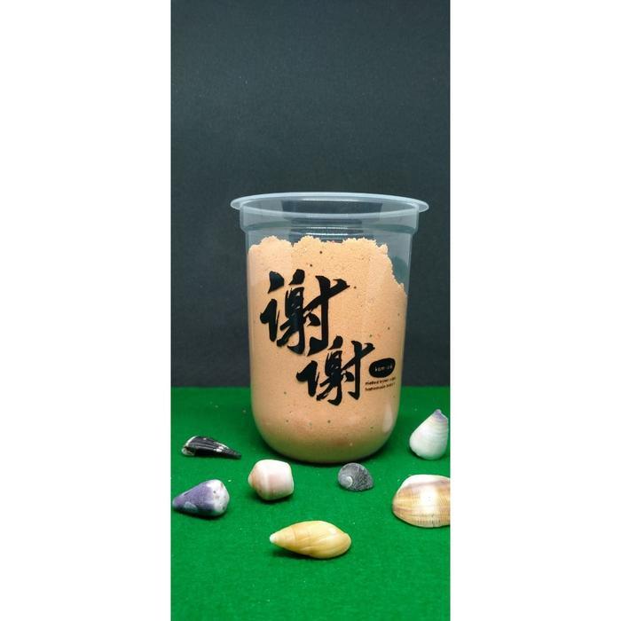 Sablon Gelas Cup Plastik - OVAL 16 oz 8 gr 500 ml - 2 WARNA Terlaris