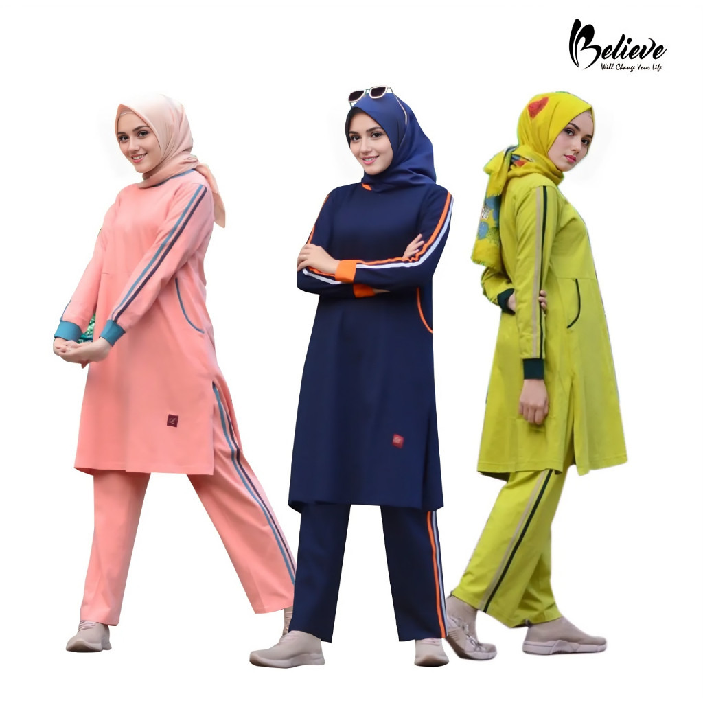 Believe BMS 22  – Setelan Baju Olahraga Muslimah