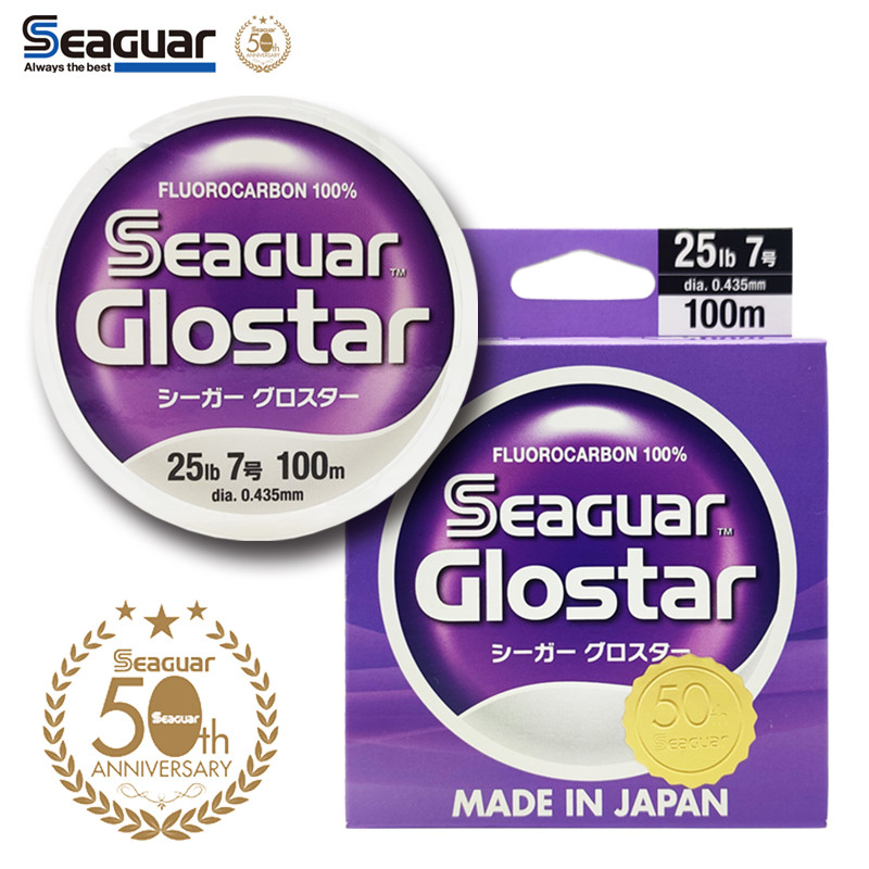 Seaguar Glostar Japan Fluorocabon 100% Fluorocarbon Fishing Line FC Shock Leader Line Fluorocarbon L