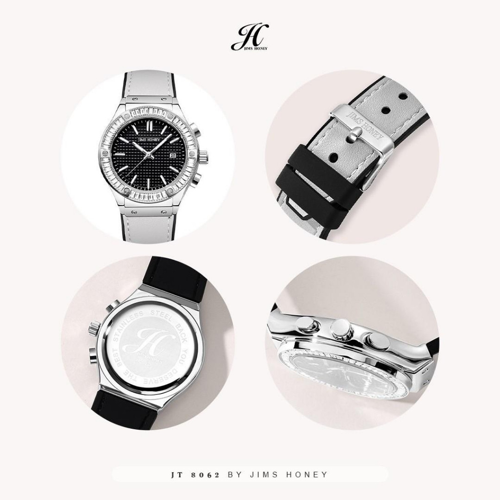 JIMSHONEY JT 8062 Jam Tangan Wanita Cewek Jimshoney Murah Elegan Fashion Casual Terbaru