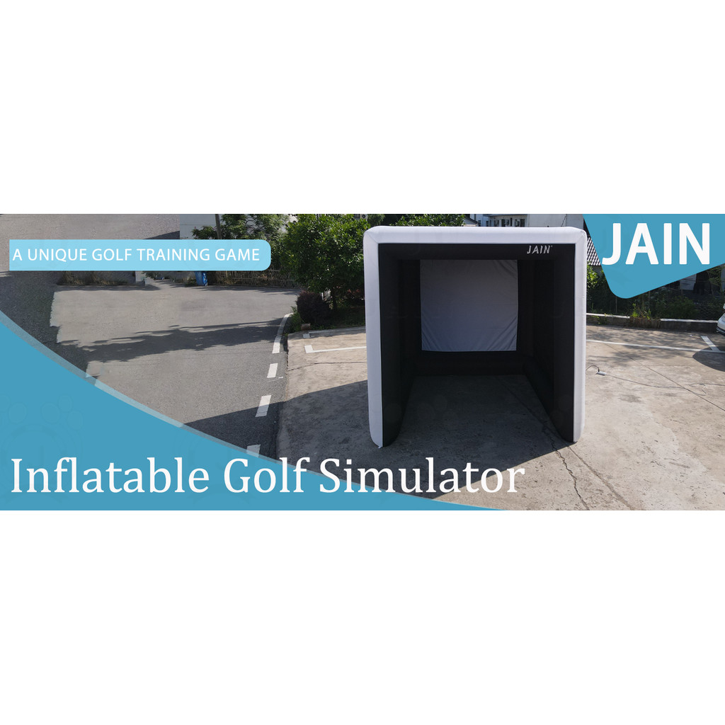 Stock Indoor Golf Simulator Enclosure for Private Use Inflatable Driving Range Mobile Golf Simulator