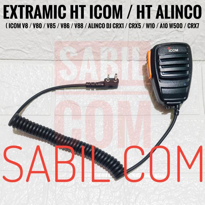 JUAL EXTRA MIC HT ICOM V8 / ICOM V80 - MIC HT ALINCO DJ CRX1 & CRX5
