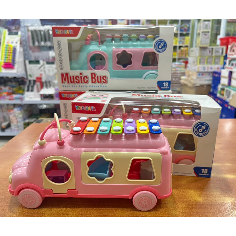 Mainan Xylophone Musik Bus  / Mainan Edukasi Anak Xylophone Musik Bus - YOGOBATA