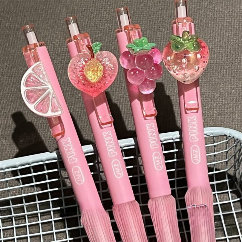 [doodledreams] Pulpen Fruit Pink 1 PCS / Cute Pen / Bolpen Tinta Lucu / Alat Tulis Sekolah