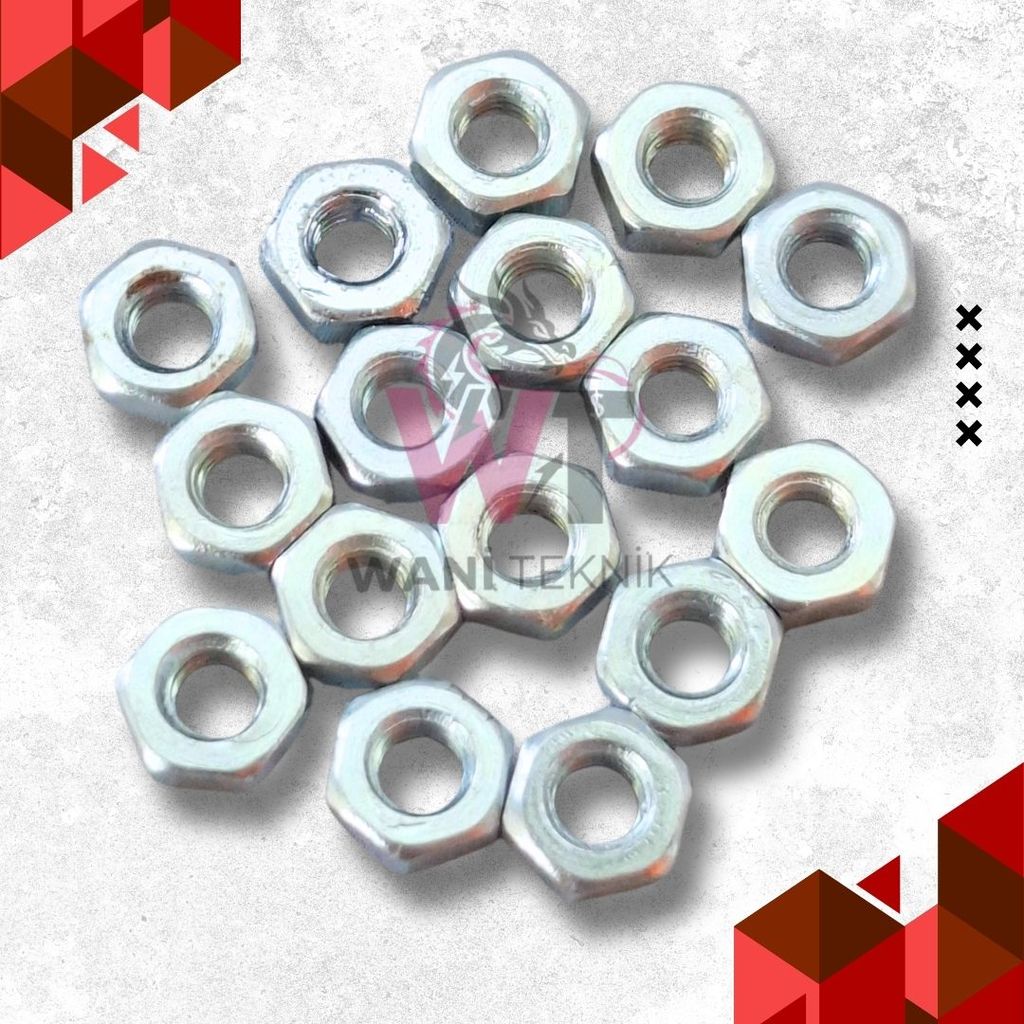 Mur M3 Ukuran 3mm - Mur Baut Kecil Berkualitas