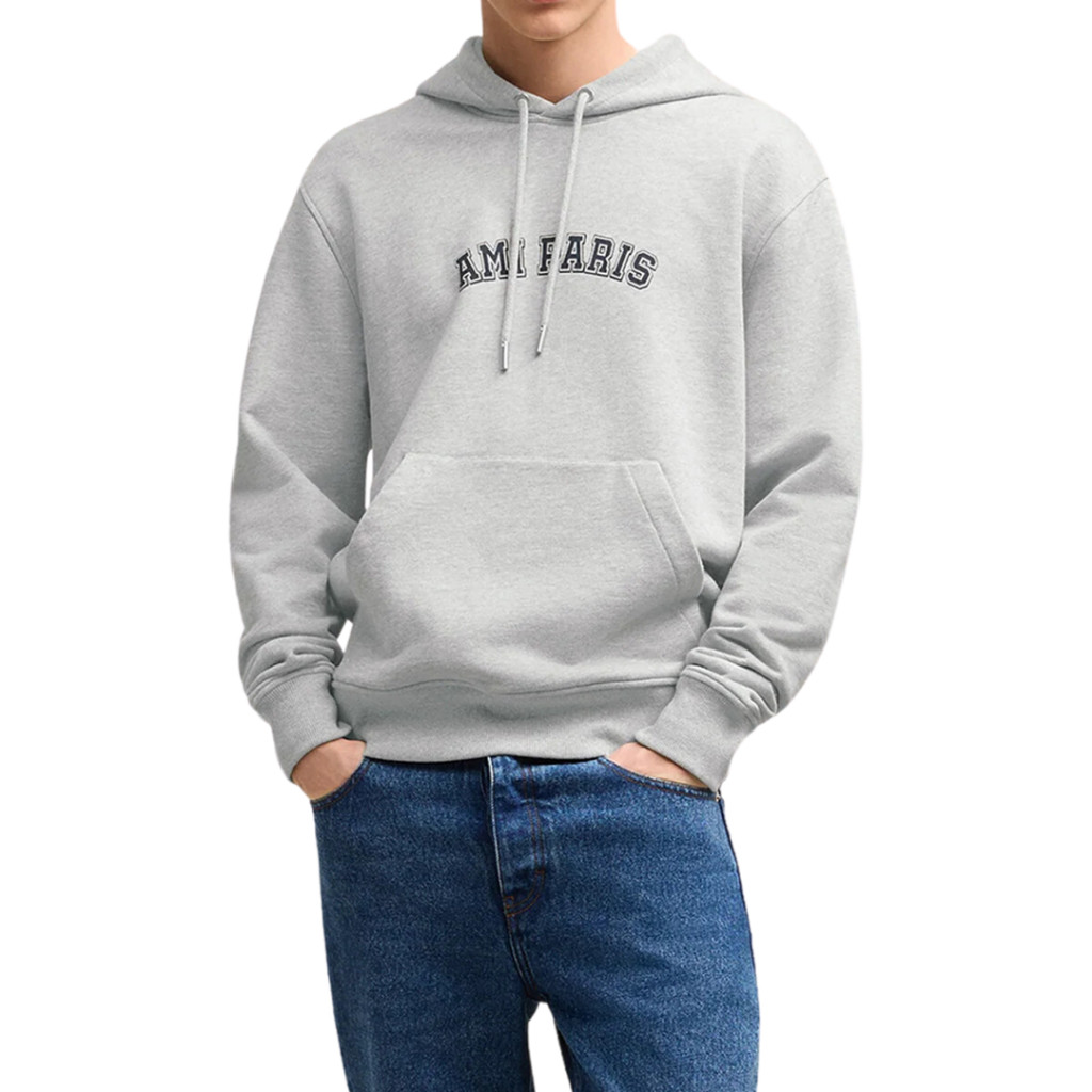 Ami paris logo print hoodie