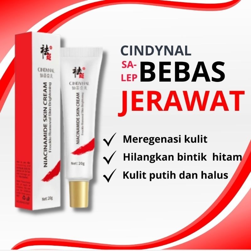 ( BPOM ) Wajah Glowing Cindynal Niacinamide Skin Cream Flek Hitam Anti Aging Serum Memutihkan Samark