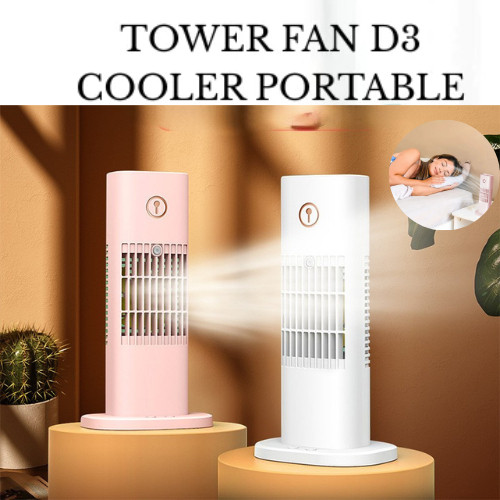 Tower Fan D3 Air Cooler Portable Kipas Angin Fan - Tower Stand Lantai Purifier Elektrik - Air Cooler