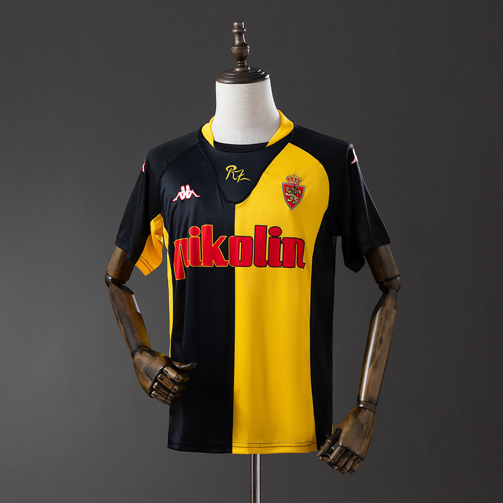 Jersey Retro Zaragoza 01/02 Away T shirt pria