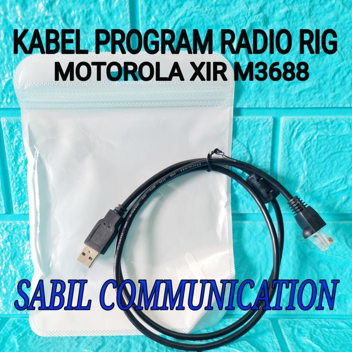 KABEL PROGRAM RADIO RIG MOTOROLA XIR M3688 MOTOROLA XIR M3688