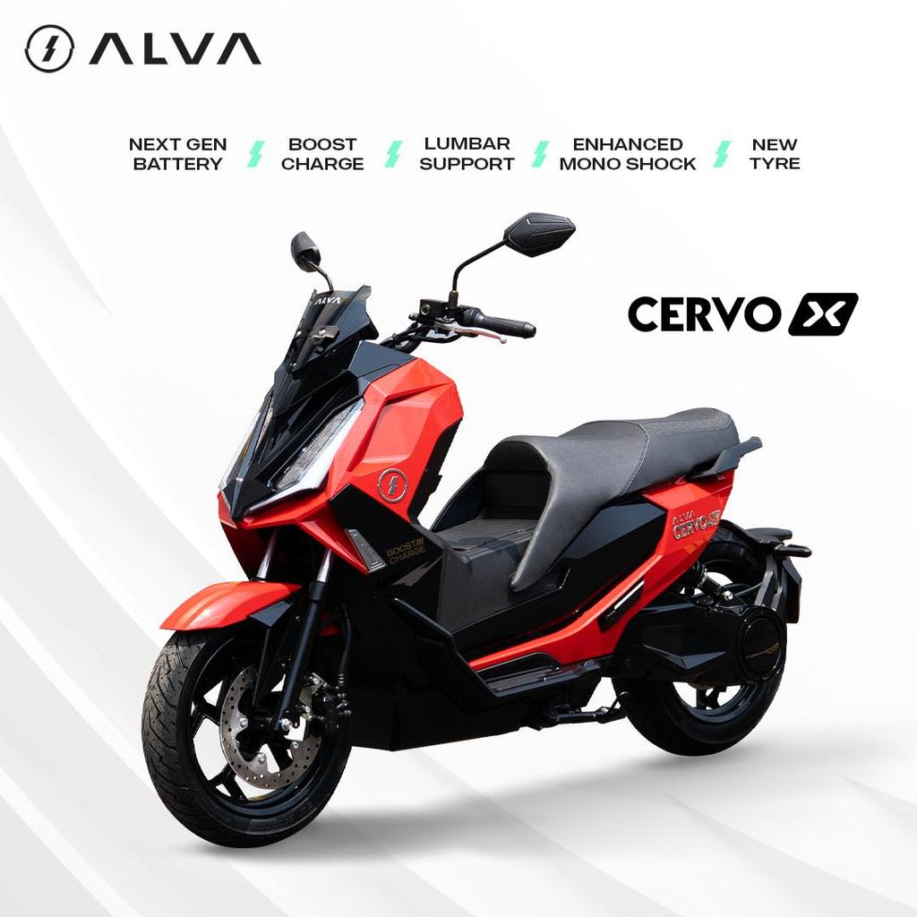 ALVA - ALVA CERVO X Sepeda Motor Listrik 1 Baterai