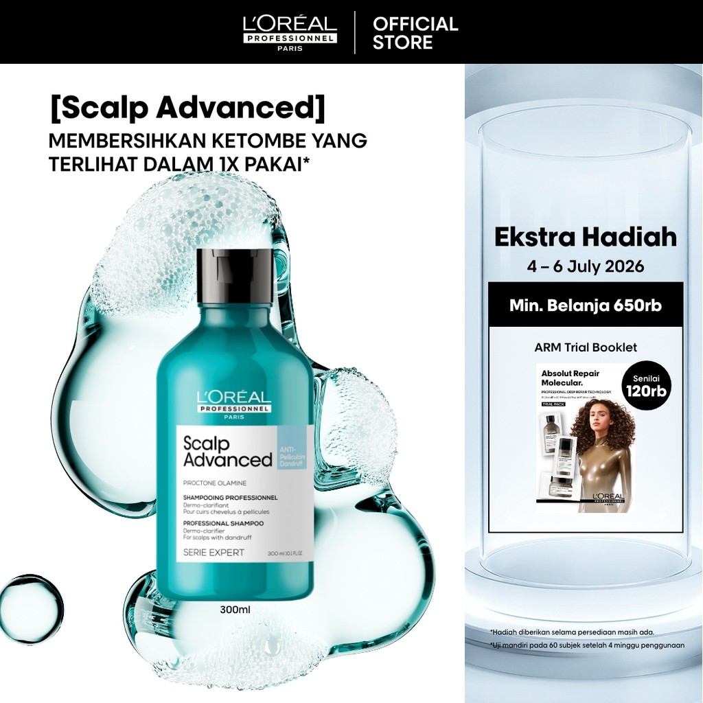Dermo Clarifier Shampoo 300ml - Untuk Kulit Kepala Berketombe by L'Oreal Professionnel