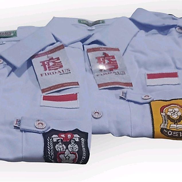 Seragam Sekolah Baju Putih SD/SMP/SMA Lengan Pendek Bahan Balestra Firdaus