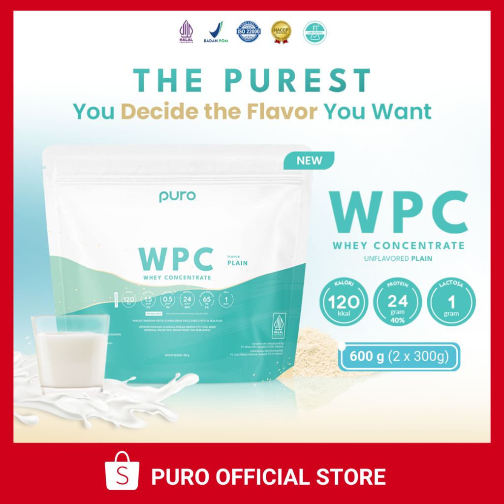 PROMO PURO WPC WPRO Whey Protein Concentrate 600gr