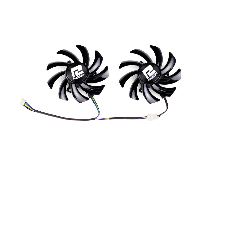 New T129215SU 85MM Cooling Fan For PowerColor RX 7600 6700 6650 6600 XT RX 5700 5600 XT V2 Fighter G