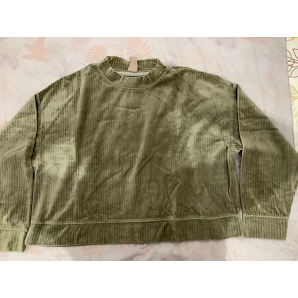 Sweater Corduroy Sage by H&M