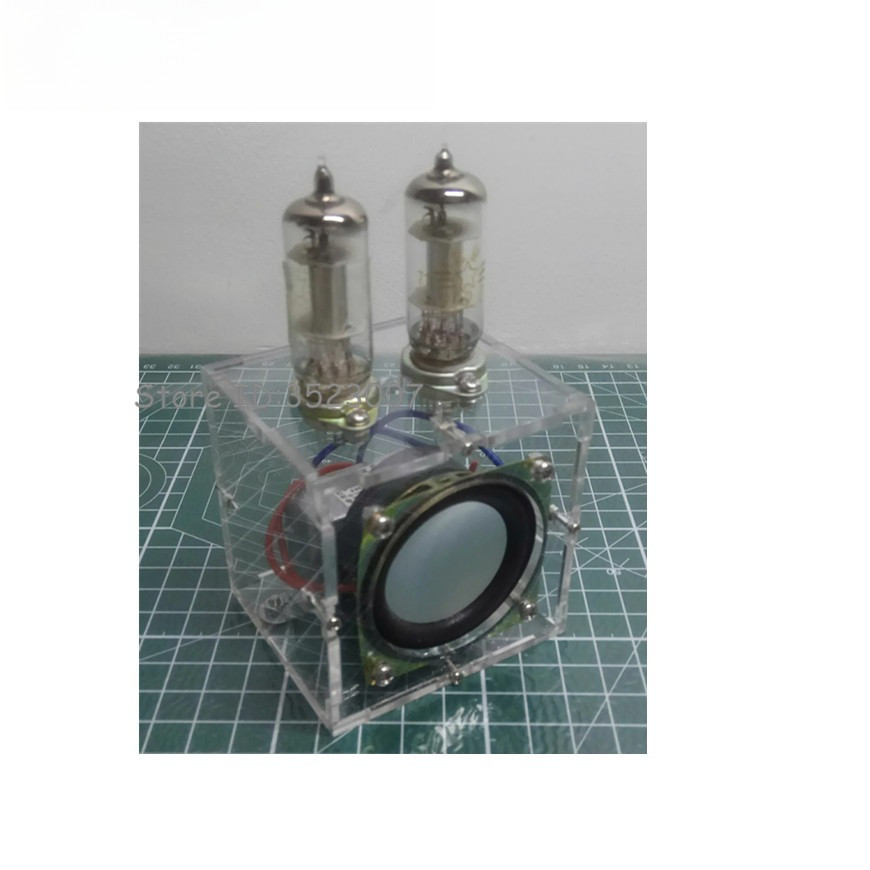 1PCS/LOT 1A2+2P2 Two Lamp Tube Amplifier DC Earphone Amplifier Miniature Power Amplifier Vacuum Tube