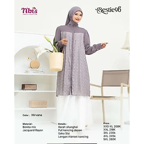 BESTIE 9B TUNIK NIBRAS BESTIE SERIES